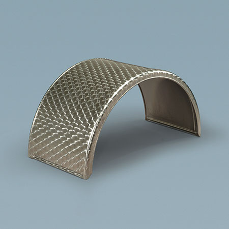Stainless shop steel mudguards